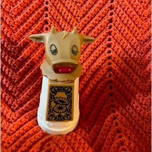 Vintage Whirley Moo Cow Creamer,from 1970's, plastic